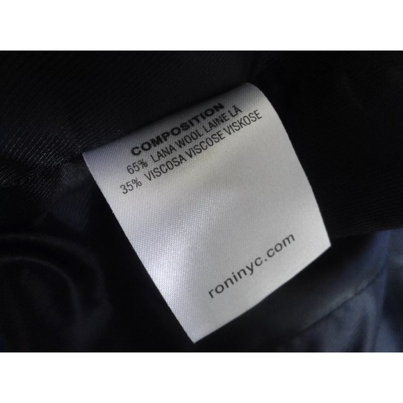 RONI Ruffle Cropped Wool Cardigan Sweater Blazer S - Picture 7 of 8